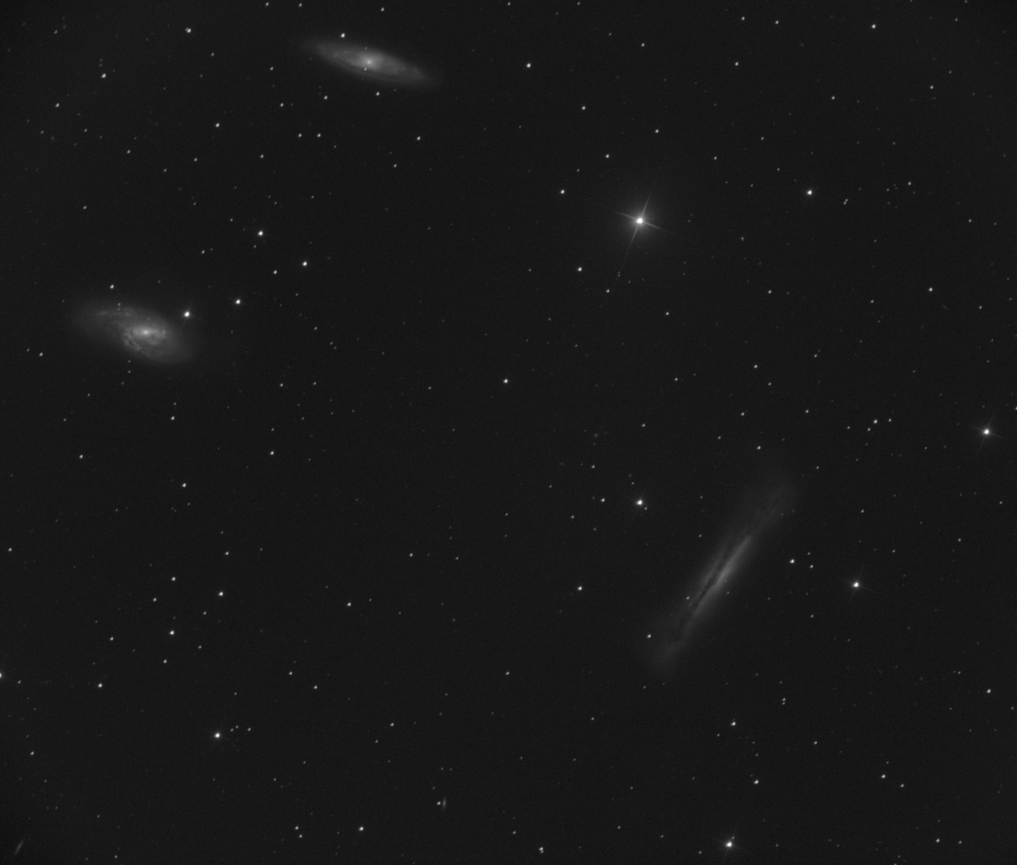 Le Triplet du Lion, M65 – 66 et NGC 3628